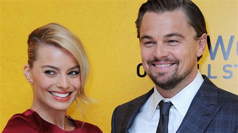 margot robbie leo dicaprio.